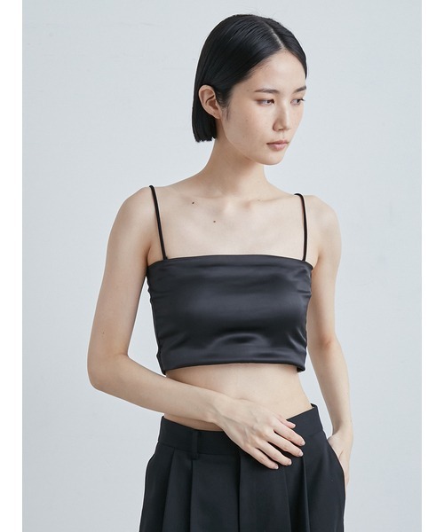 MIESROHE(ミースロエ)の「サテンベアトップ(チューブトップ・レディース・ブラウン/ホワイト/ブラック・1/0)」の6枚目の写真