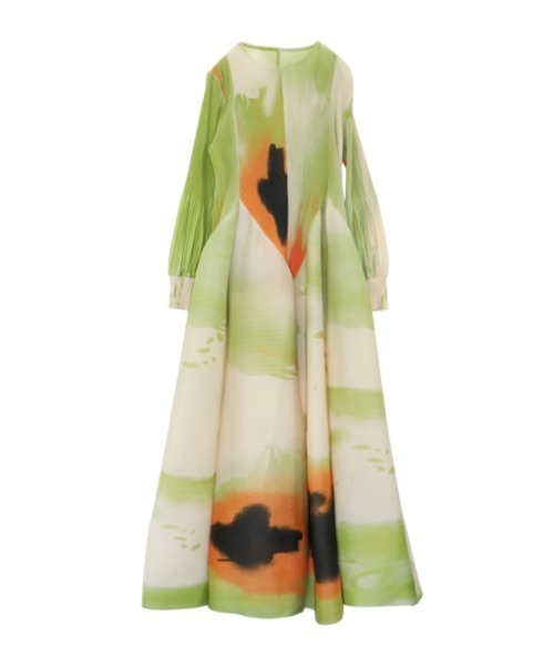 AMAIL(アマイル)の「INK PRINT ドレス(ドレス・レディース・グリーン・FREE)」の9枚目の写真