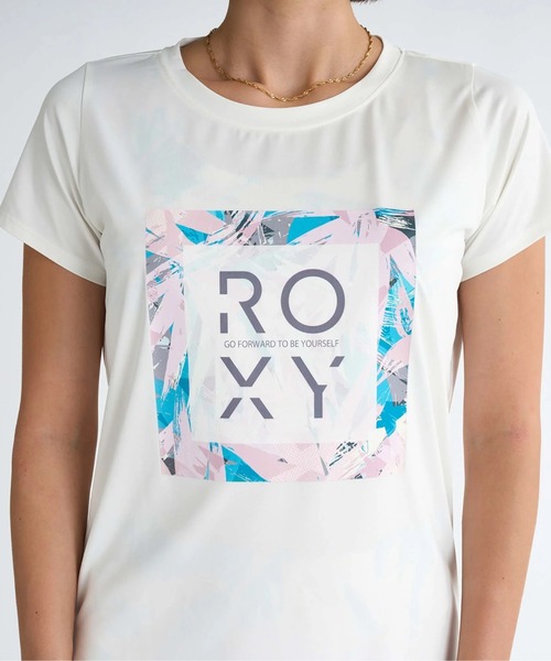 ROXY(ロキシー)の「FROM THE INSIDE TEE /ロキシー水陸両用フロントプリント半袖シャツ(Tシャツ/カットソー・レディース・ブラック/ピンク/カーキ・SMALL/MEDIUM/LARGE)」の6枚目の写真