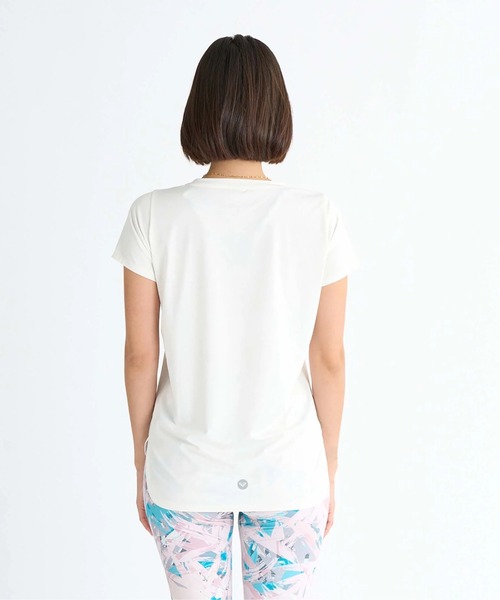 ROXY(ロキシー)の「FROM THE INSIDE TEE /ロキシー水陸両用フロントプリント半袖シャツ(Tシャツ/カットソー・レディース・ブラック/ピンク/カーキ・SMALL/MEDIUM/LARGE)」の4枚目の写真