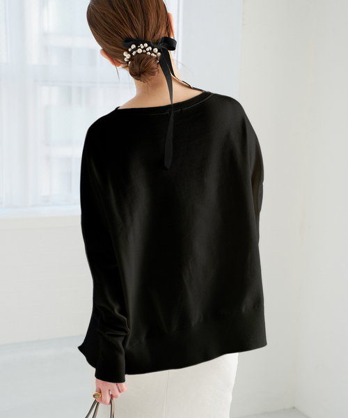 イエナ　☆未使用試着のみ☆　コットンストレッチ NEO2 ワイド長袖プルオーバー 一部店舗限定》コットンストレッチ NEO2 ワイド長袖プルオーバー