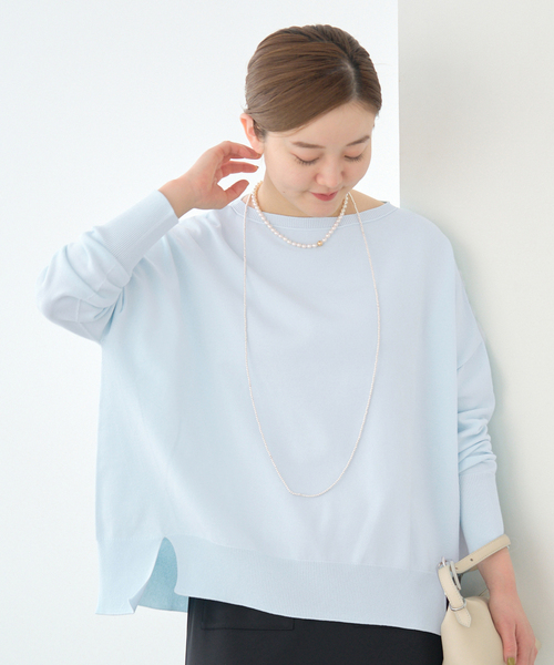 イエナ　☆未使用試着のみ☆　コットンストレッチ NEO2 ワイド長袖プルオーバー IENA（イエナ）の「《一部店舗限定》コットンストレッチ NEO2 ワイド