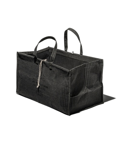 PUEBCO（プエブコ）の「WAXED CANVAS LARGE BAG（トートバッグ・メンズ・グレー/ブラウン・ONE SIZE）」の7枚目の写真