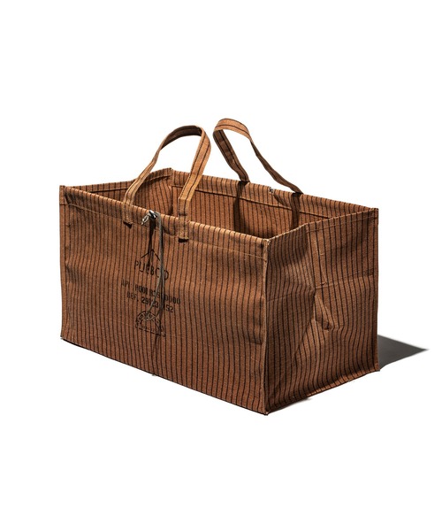 PUEBCO（プエブコ）の「WAXED CANVAS LARGE BAG（トートバッグ・メンズ・グレー/ブラウン・ONE SIZE）」の10枚目の写真