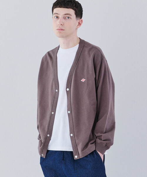 DANTON | コットン Vネックカーディガン MEN（カーディガン