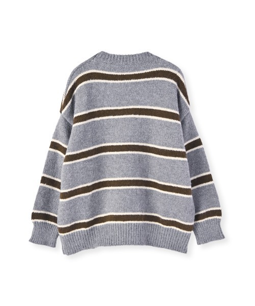 marjour（マージュール）の「BORDER KNIT（ニット/セーター・レディース・ブルー/ブラウン・M）」の10枚目の写真