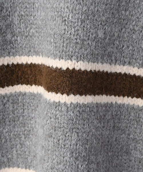 marjour（マージュール）の「BORDER KNIT（ニット/セーター・レディース・ブルー/ブラウン・M）」の15枚目の写真