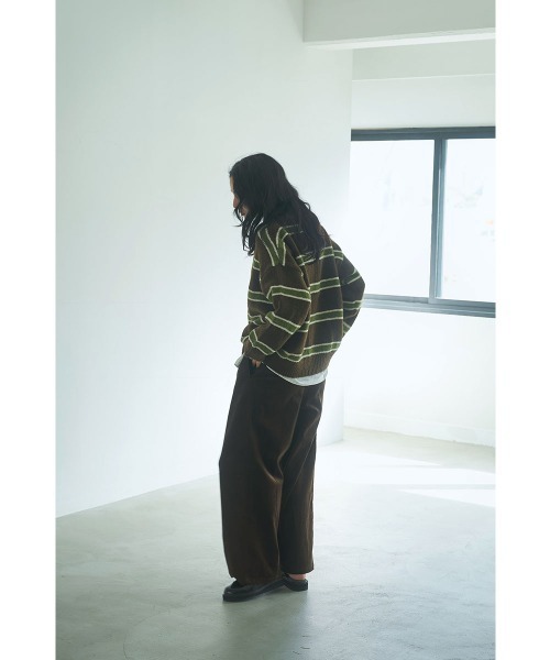 marjour（マージュール）の「BORDER KNIT（ニット/セーター・レディース・ブルー/ブラウン・M）」の19枚目の写真