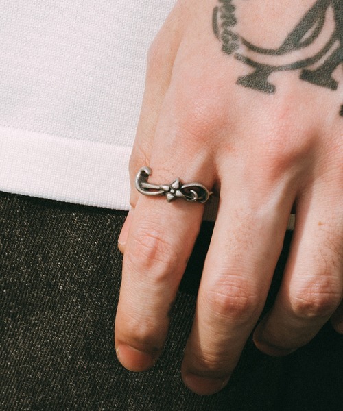Subciety（サブサエティ）の「Basjoe ring（リング・メンズ・アンティークシルバー/アンティークゴールド・15号/17号/19号/21号）」の10枚目の写真