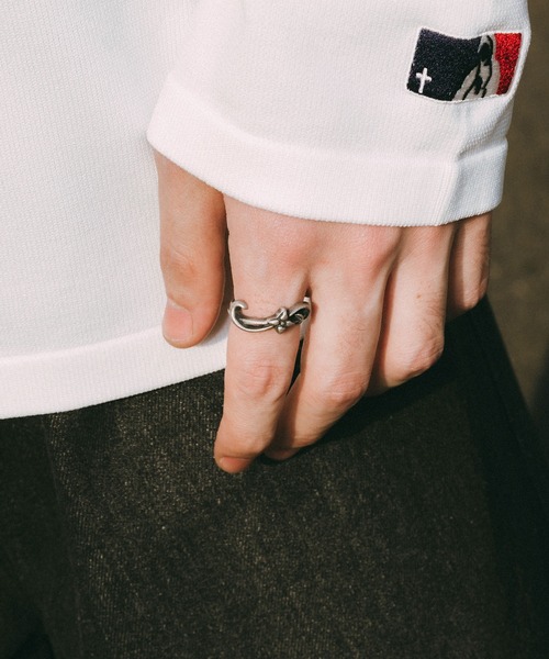 Subciety（サブサエティ）の「Basjoe ring（リング・メンズ・アンティークシルバー/アンティークゴールド・15号/17号/19号/21号）」の11枚目の写真