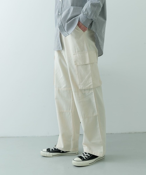 ITEMS URBANRESEARCH（アイテムズ アーバンリサーチ）の「EURO ARMY ツイル フィールドパンツ（その他パンツ・メンズ・カーキ/ブラック/アイボリー・MEDIUM/LARGE）」の10枚目の写真