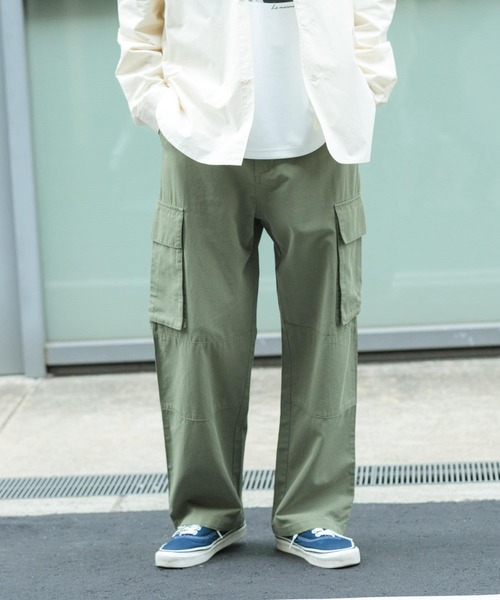 ITEMS URBANRESEARCH（アイテムズ アーバンリサーチ）の「EURO ARMY ツイル フィールドパンツ（その他パンツ・メンズ・カーキ/ブラック/アイボリー・MEDIUM/LARGE）」の14枚目の写真