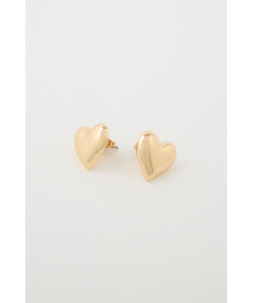 MOUSSY（マウジー）の「CHUBBY HEART ピアス（ピアス（両耳用）・レディース・シルバー/ゴールド・FREE）」の4枚目の写真
