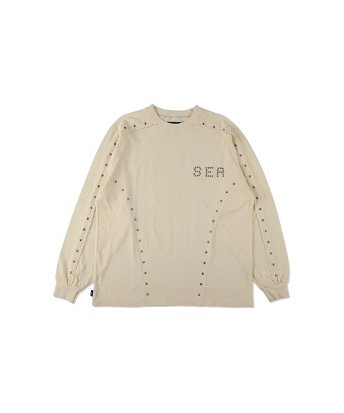 WIND AND SEA(ウィンダンシー)の「Sulfer Acid Studs C-off L/S Top(Tシャツ/カットソー・メンズ・チャコールグレー/アイボリー・X-LARGE/LARGE/MEDIUM)」の3枚目の写真