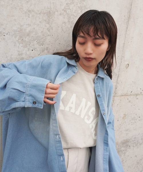 gossara（ゴサラ）の「DENIMシャツ（シャツ/ブラウス・レディース・ネイビー/ブルー・FREE）」の10枚目の写真