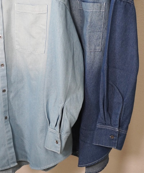 gossara（ゴサラ）の「DENIMシャツ（シャツ/ブラウス・レディース・ネイビー/ブルー・FREE）」の21枚目の写真