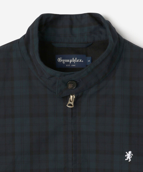 Gymphlex | コットンナイロン ジップジャケット CHECK MEN（ナイロン