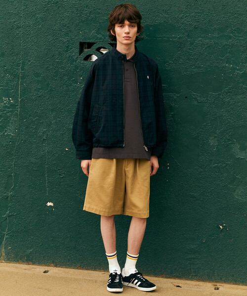 Gymphlex | コットンナイロン ジップジャケット CHECK MEN