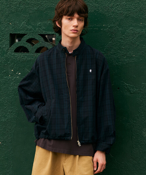 Gymphlex | コットンナイロン ジップジャケット CHECK MEN
