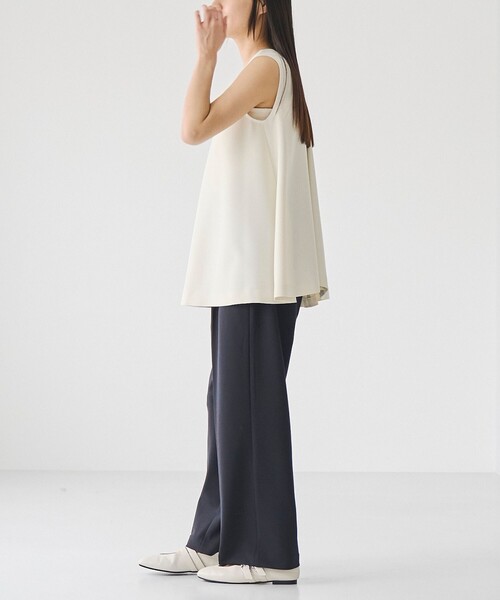 RONEL（ロネル）の「【接触冷感】カットジョーゼットワイドパンツ（その他パンツ・レディース・ネイビー/ブラック・M/S/L）」の16枚目の写真