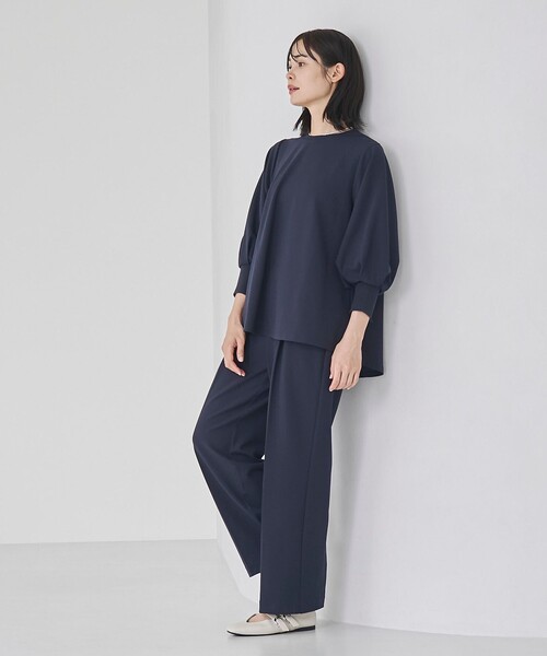 RONEL（ロネル）の「【接触冷感】カットジョーゼットワイドパンツ（その他パンツ・レディース・ネイビー/ブラック・M/S/L）」の19枚目の写真