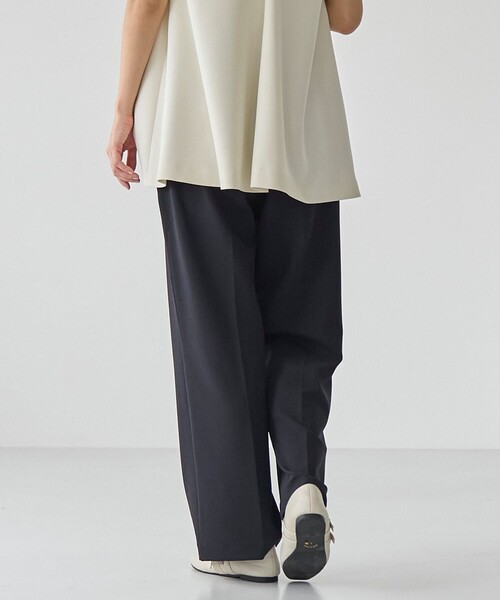 RONEL（ロネル）の「【接触冷感】カットジョーゼットワイドパンツ（その他パンツ・レディース・ネイビー/ブラック・M/S/L）」の4枚目の写真