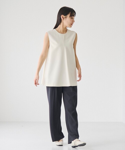 RONEL（ロネル）の「【接触冷感】カットジョーゼットワイドパンツ（その他パンツ・レディース・ネイビー/ブラック・M/S/L）」の5枚目の写真