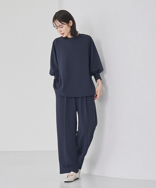 RONEL（ロネル）の「【接触冷感】カットジョーゼットワイドパンツ（その他パンツ・レディース・ネイビー/ブラック・M/S/L）」の13枚目の写真