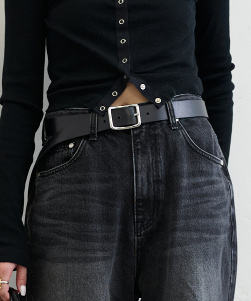 セール】LEFIJE/レフィエ M4925M Cow BUKLE BELT（ベルト