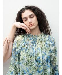Te chichi | フラワープリントシアーフリルブラウス《2025spring catalog item》(シャツ/ブラウス)