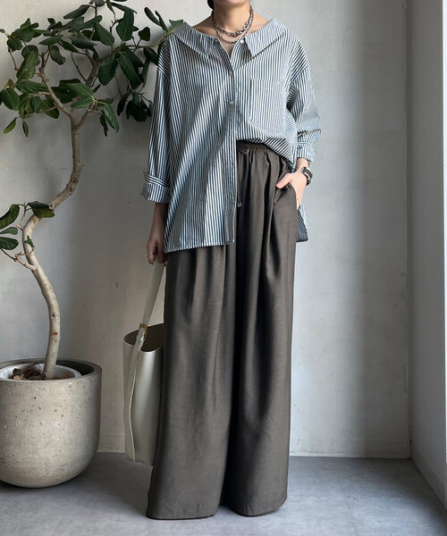 DouDou（ドゥドゥ）の「オフショルブラウス（シャツ/ブラウス・レディース・グリーン/ブルー・FREE）」の19枚目の写真