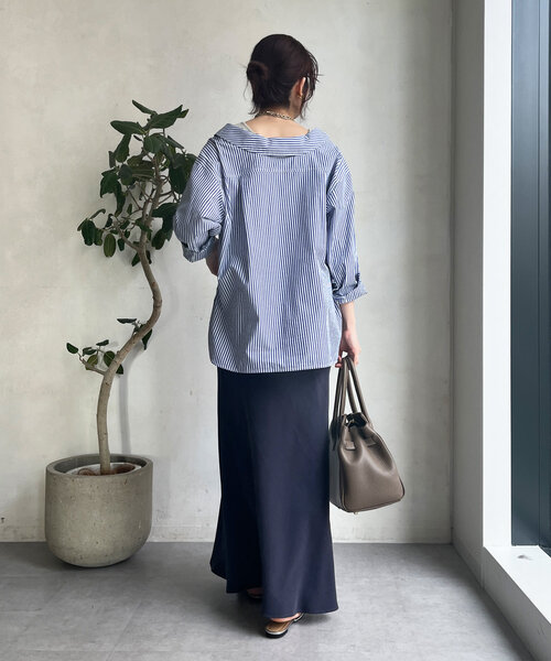 DouDou（ドゥドゥ）の「オフショルブラウス（シャツ/ブラウス・レディース・グリーン/ブルー・FREE）」の6枚目の写真