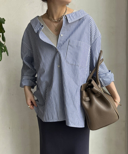 DouDou（ドゥドゥ）の「オフショルブラウス（シャツ/ブラウス・レディース・グリーン/ブルー・FREE）」の9枚目の写真