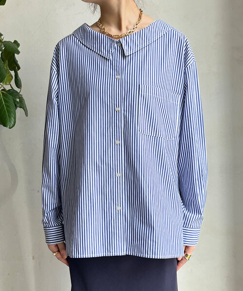 DouDou（ドゥドゥ）の「オフショルブラウス（シャツ/ブラウス・レディース・グリーン/ブルー・FREE）」の10枚目の写真