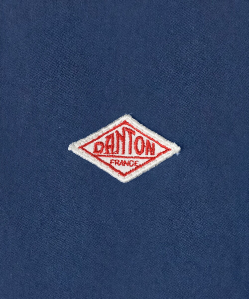 DANTON（ダントン）の「DANTON | コットン Vネックワンピース WOMEN（ワンピース・レディース・チャコール/ブルー・36）」の4枚目の写真