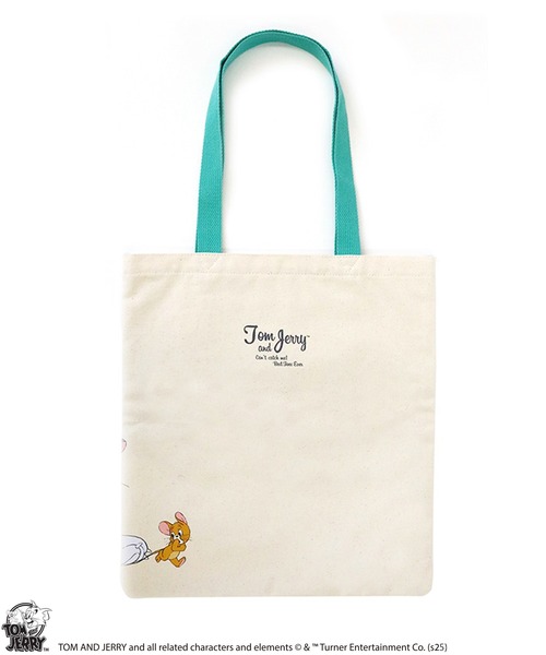 Tom&Jerry(トムアンドジェリー)の「【公式】TOM and JERRY レトロアート キャンバストート(トートバッグ・レディース・グリーン/オレンジ/ブルー・FREE)」の5枚目の写真