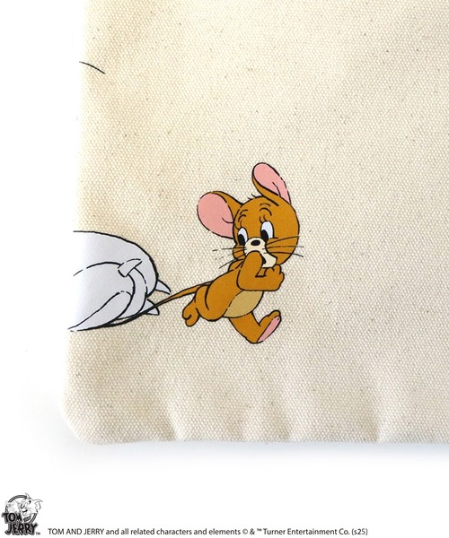 Tom&Jerry(トムアンドジェリー)の「【公式】TOM and JERRY レトロアート キャンバストート(トートバッグ・レディース・グリーン/オレンジ/ブルー・FREE)」の6枚目の写真
