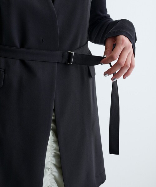 GALLEST(ギャレスト)の「【セットアップ可】ナローベルテッドジレ【カセット服/オケージョン/通勤】(ベスト・レディース・チャコールグレー/ブラック/ベージュ/キャメル/ブラック系2・36/38/40)」の22枚目の写真