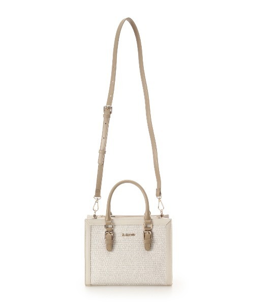 & chouette（アンドシュエット）の「ツイードスクエアバッグ（ハンドバッグ・レディース・ミント/ピンク/オフホワイト/ライトブルー・FREE）」の6枚目の写真