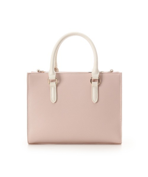 & chouette（アンドシュエット）の「ツイードスクエアバッグ（ハンドバッグ・レディース・ミント/ピンク/オフホワイト/ライトブルー・FREE）」の8枚目の写真