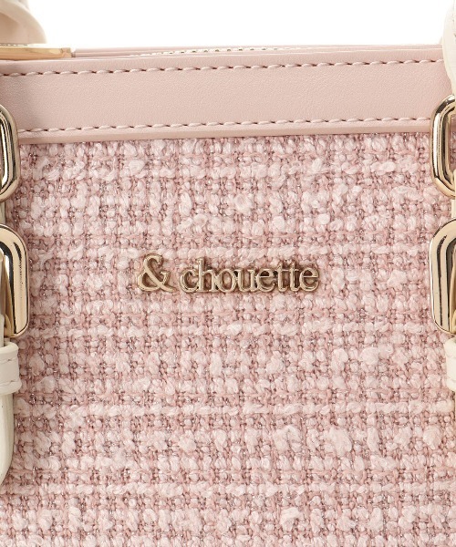 & chouette（アンドシュエット）の「ツイードスクエアバッグ（ハンドバッグ・レディース・ミント/ピンク/オフホワイト/ライトブルー・FREE）」の10枚目の写真