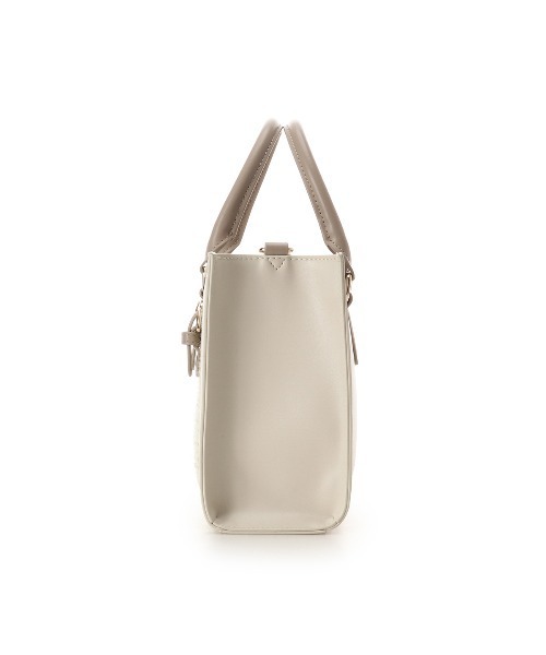 & chouette（アンドシュエット）の「ツイードスクエアバッグ（ハンドバッグ・レディース・ミント/ピンク/オフホワイト/ライトブルー・FREE）」の14枚目の写真