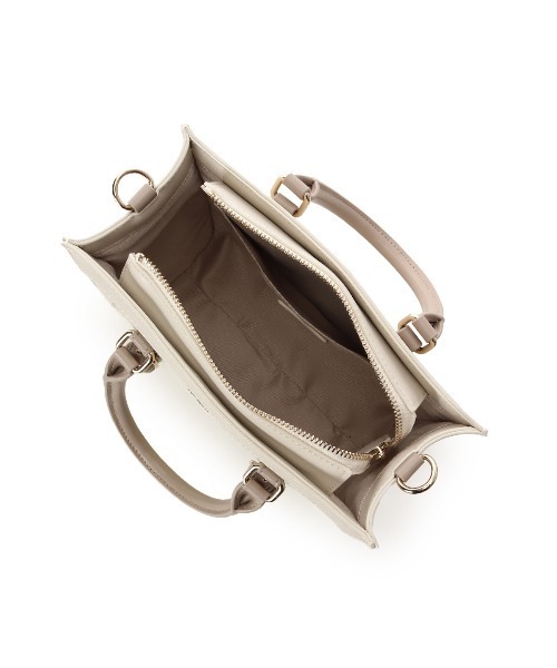 & chouette（アンドシュエット）の「ツイードスクエアバッグ（ハンドバッグ・レディース・ミント/ピンク/オフホワイト/ライトブルー・FREE）」の16枚目の写真