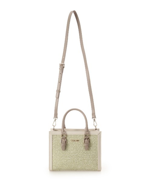 & chouette（アンドシュエット）の「ツイードスクエアバッグ（ハンドバッグ・レディース・ミント/ピンク/オフホワイト/ライトブルー・FREE）」の19枚目の写真