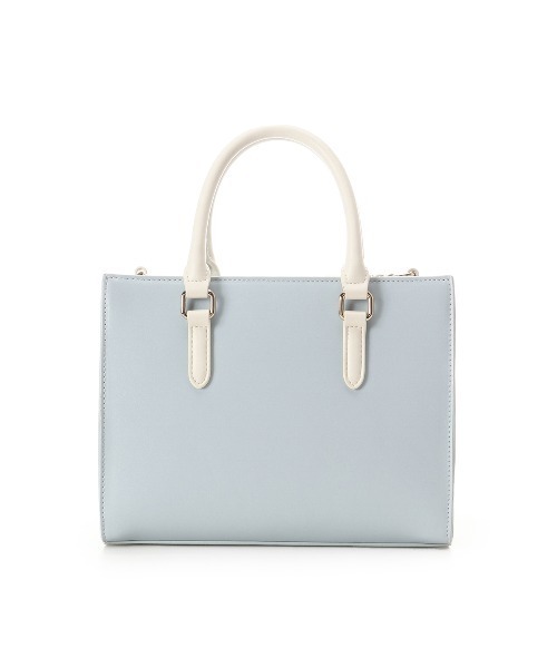 & chouette（アンドシュエット）の「ツイードスクエアバッグ（ハンドバッグ・レディース・ミント/ピンク/オフホワイト/ライトブルー・FREE）」の21枚目の写真