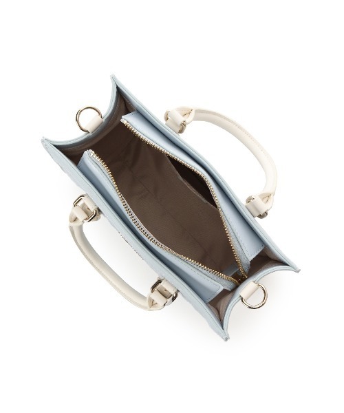 & chouette（アンドシュエット）の「ツイードスクエアバッグ（ハンドバッグ・レディース・ミント/ピンク/オフホワイト/ライトブルー・FREE）」の22枚目の写真