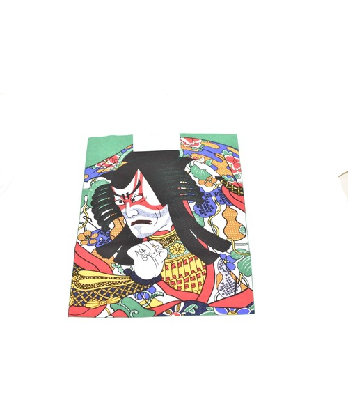 JIN plus(ジンプラス)の「歌舞伎隈取 JIN+ 半袖ホワイトTシャツ(Tシャツ/カットソー・メンズ・ホワイト系その他2/ホワイト系その他4/ホワイト系その他/ホワイト系その他3・MEDIUM/X-LARGE/SMALL/LARGE)」の6枚目の写真