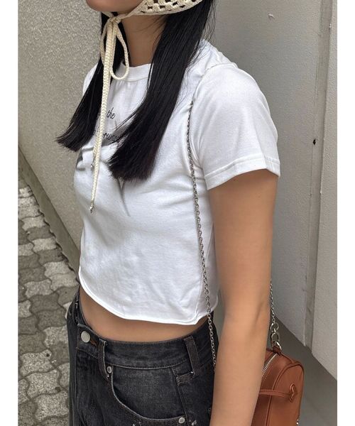 EMODA（エモダ）の「スプレーアートTシャツ（Tシャツ/カットソー・レディース・ブラック/ホワイト/ネイビー・FREE）」の6枚目の写真