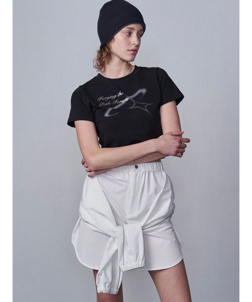 EMODA LARGE COLLARシャツ EMODA エモダ ルーズタイクラッシュTシャツ 即納 : RAPTURE