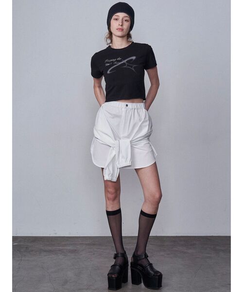 EMODA（エモダ）の「スプレーアートTシャツ（Tシャツ/カットソー・レディース・ブラック/ホワイト/ネイビー・FREE）」の16枚目の写真